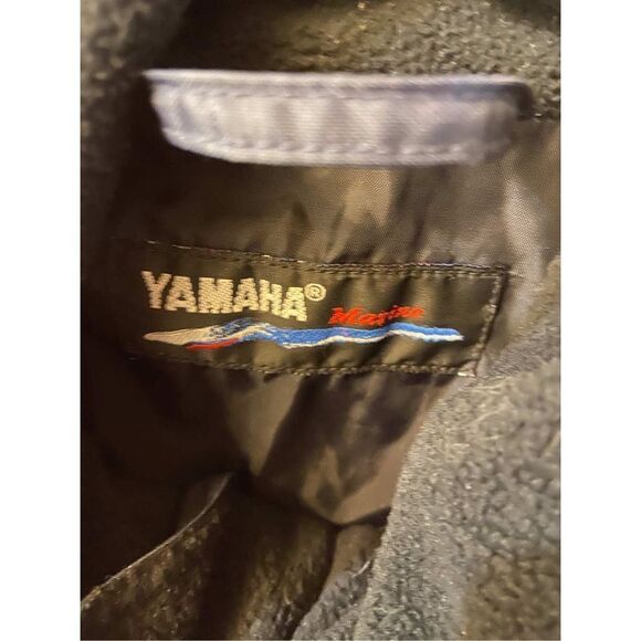 Vintage Yamaha Marine Outboards All Weather Rain Jacket Mens Medium ****Stain - Picture 2 of 9